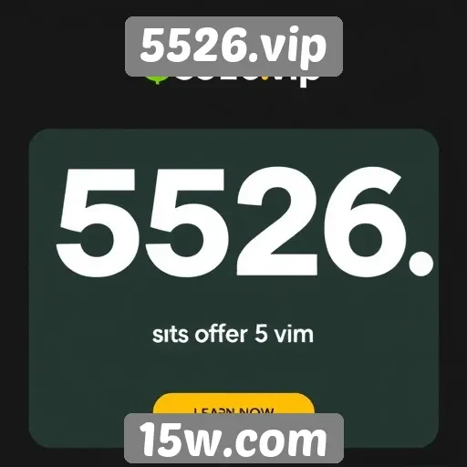 Ofertas e promoções disponíveis em 5526.vip